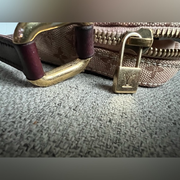 Vintage Louis Vuitton red mini monogram juliet bag denim - Picture 5 of 10